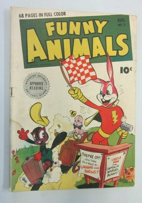 Fawcett's Funny Animals #9 water stains 2.5 (1943)