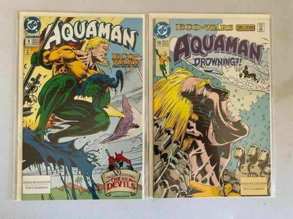 Aquaman lot #1-10 8.0 VF (1991 2nd Series)
