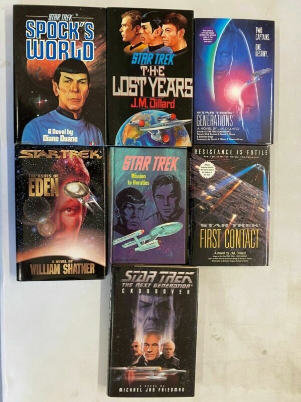 Star Trek HC novels lot of 7