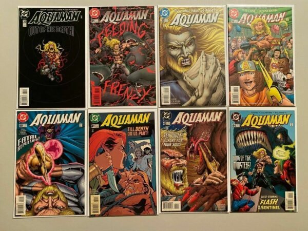 Aquaman Comic Lot 3rd Series #5-74 28 Different Books AVG 8.0 VF (1995-2000)
