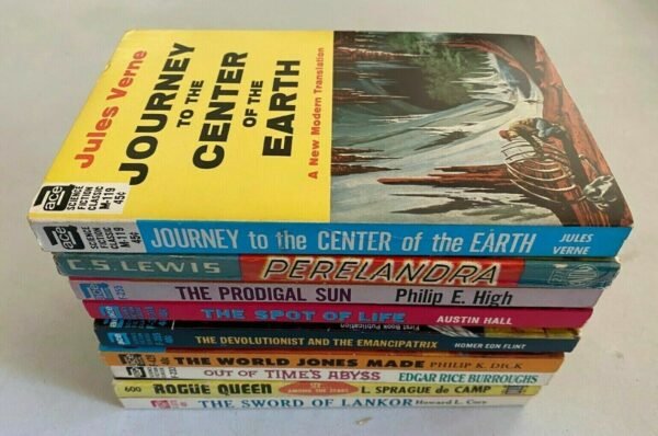 SciFi paperback lot all 9 different books (years vary)