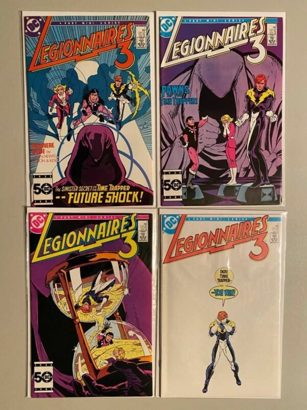 Legionnaires 3 III set from:#1-4 all 4 different books DC 8.0 VF (1986)