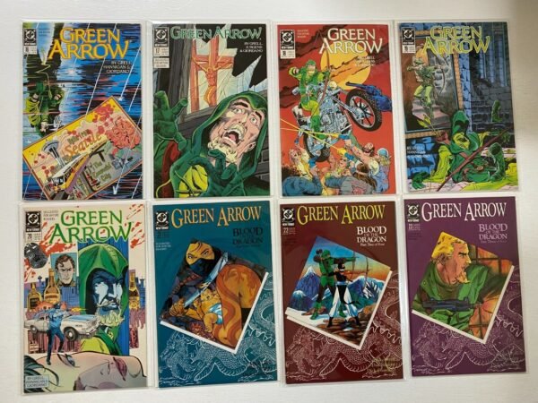 Green Arrow comic lot 1st series from:#0-32 DC 33 pieces avg 7.0 (1987-90)