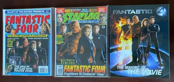 Fantastic Four Movie Magazine lot 3 different issues