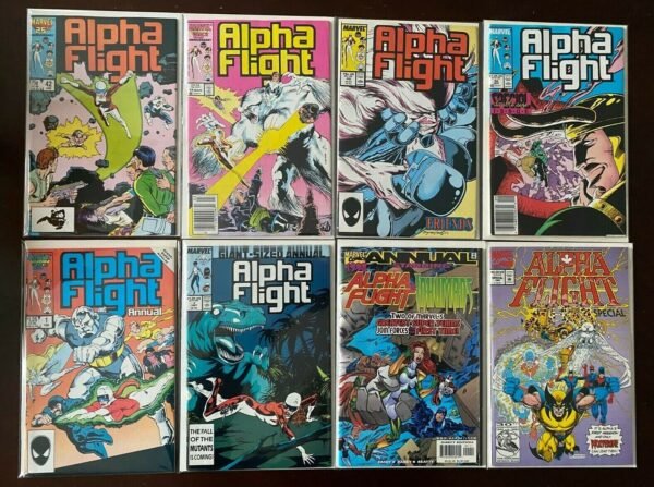 Alpha Flight lot #2-50 + Specials 1st Series Marvel 32 pieces 6.0 FN (1983-'87)