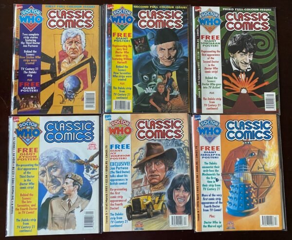 Doctor Who Classic Magazine lot #1-18 Marvel UK 19 pieces 8.0 VF (1992-'94)