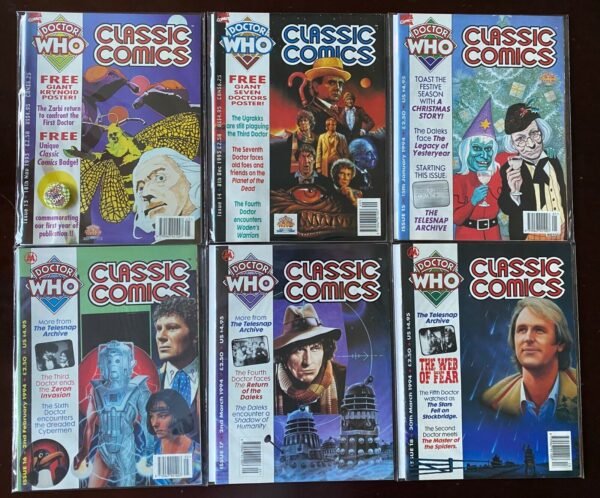 Doctor Who Classic Magazine lot #1-18 Marvel UK 19 pieces 8.0 VF (1992-'94)