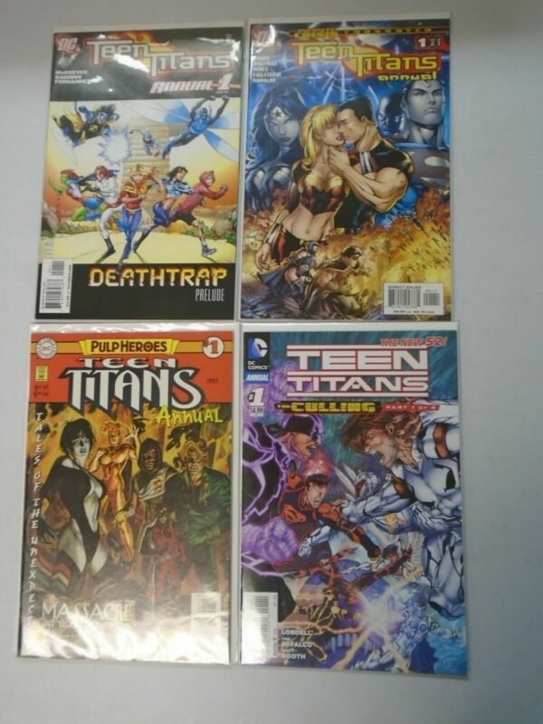 Teen Titans Annual lot 4 different issues 8.0/VF