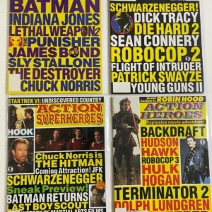 Action Heroes magazine lot 7 different issues 8.0 VF