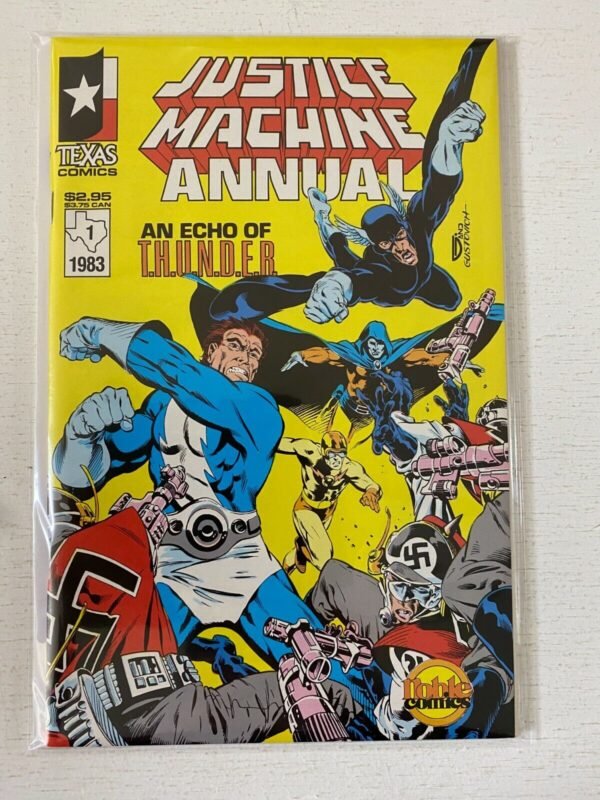 Justice Machine Annual #1 Texas Noble Comics NM (1983)