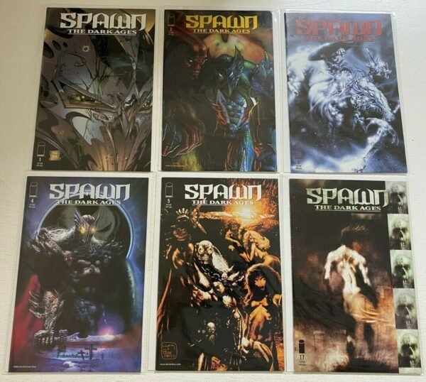 Spawn The Dark Ages lot 6 different from #1-17 8.0 VF (1999-2000 Image)