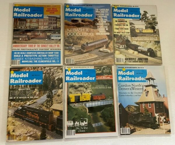 Model Railroader Magazine lot 12 different books (1979)