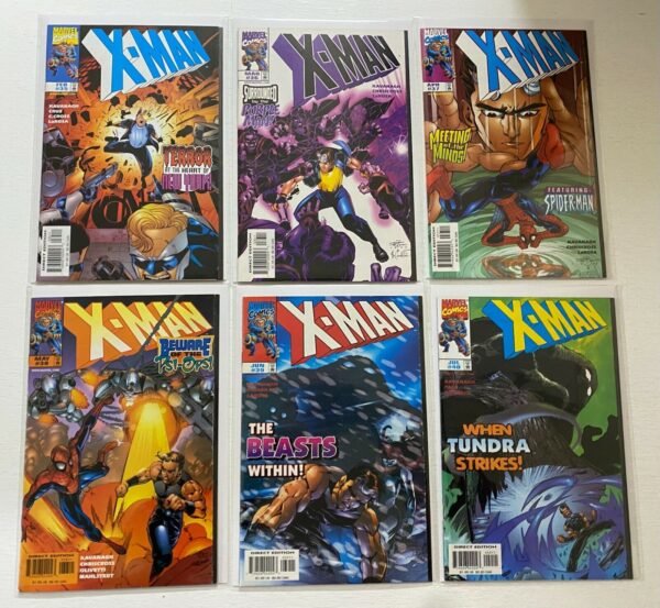 X-Man Comic Lot #1-40 38 Diff 8.0 VF (1995-98)