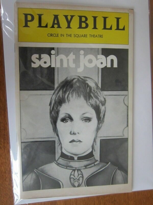 Playbill Circle In Square Saint Joan Lynn Redgrave unknown condition (1977)