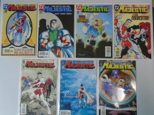 Majestic comic lot 1st & 2nd series 10 different books 8.0 VF (2004-05)