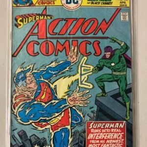 Action Comics #458 Green Arrow + Black Canary 5.0 FN/VG (1976)