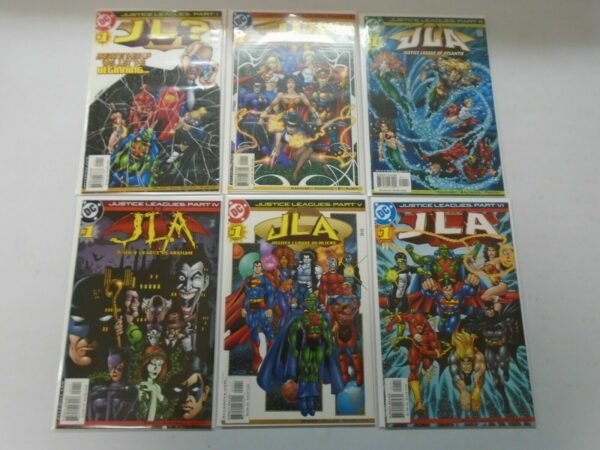 Justice Leagues set #1-6 8.5 VF+ (2001)