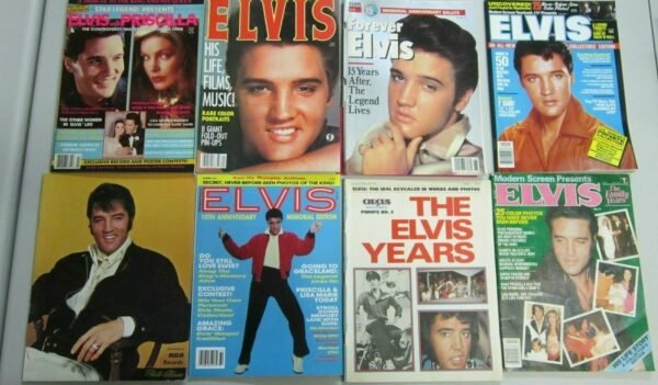 Elvis magazine collection lot 33 different