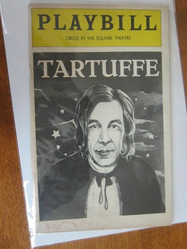 Playbill Circle In Square Theatre Tartuffe unknown condition (1977)