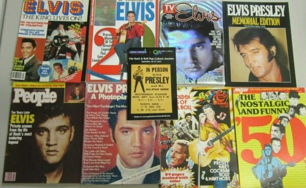 Elvis magazine collection lot 33 different
