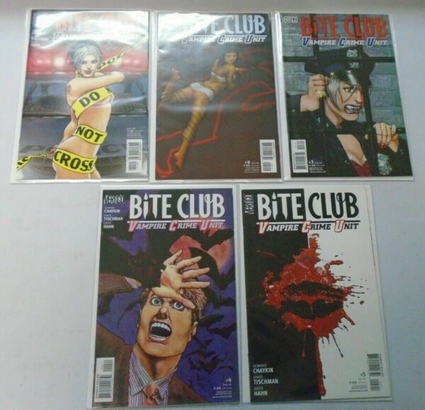 Bite Club Vampire Crime Unit set #1-5 8.0 VF (2006)