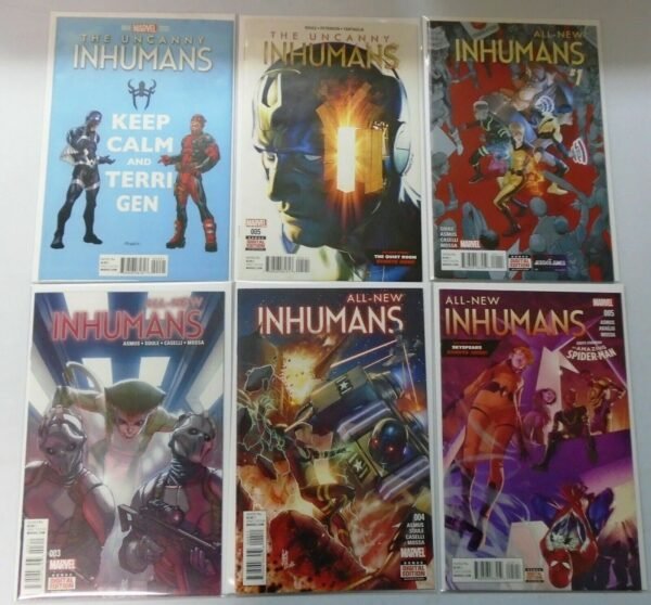 13 Different Inhumans, Lot, Average 8.5/VF+