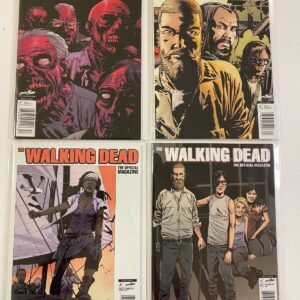 Walking Dead Titan Magazines 4 Diff Books Art Covers 8.0 VF