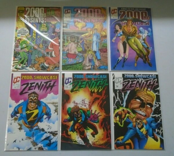 2000 AD Presents Showcase lot 11 different issues avg 8.0 VF (1987-90)