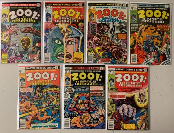 2001 A Space Odyssey lot from #1-7 Marvel 7 diff 5.0 VG/FN (1976-'77)