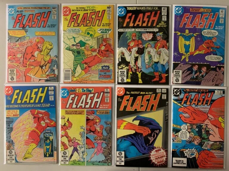 Flash comics lot #302-338 11 diff avg 6.0 (1981-84)