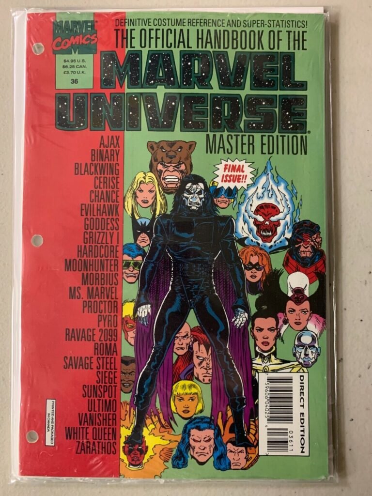 Official Handbook of the Marvel Universe #36 final issue, polybagged 9.0 (1993)