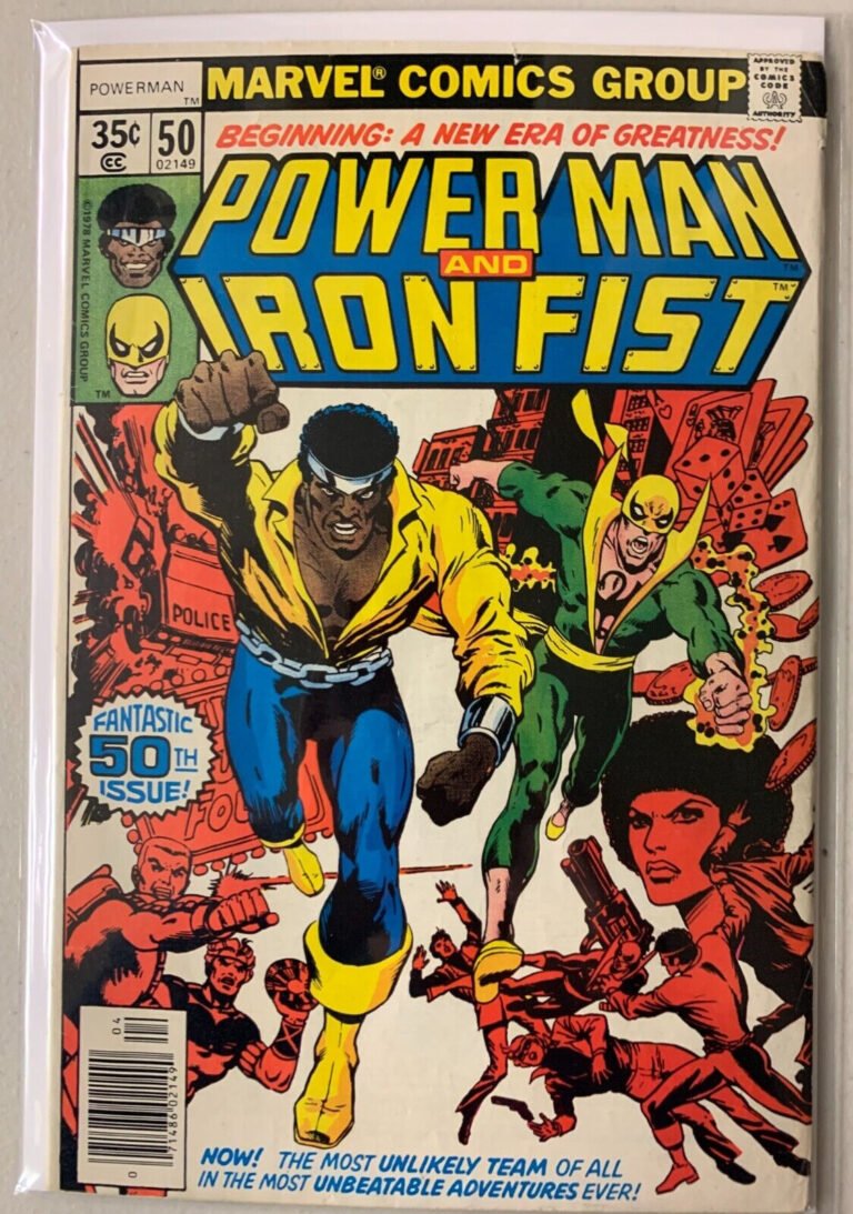 Power Man and Iron Fist #50 Newsstand Marvel Hero for Hire (4.0 VG) (1978)