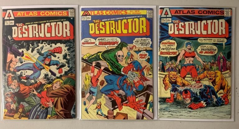 Destructor Atlas Comics run #1-3 3 diff 4.5 (1975)