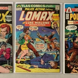 Police Action Atlas Comics set #1-3 3 diff 5.0 (1975)